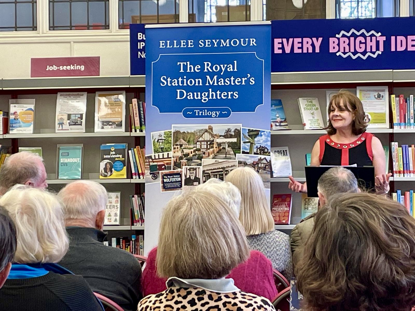 Book launch at King;s Lynn library - Ellee Seymour, Author